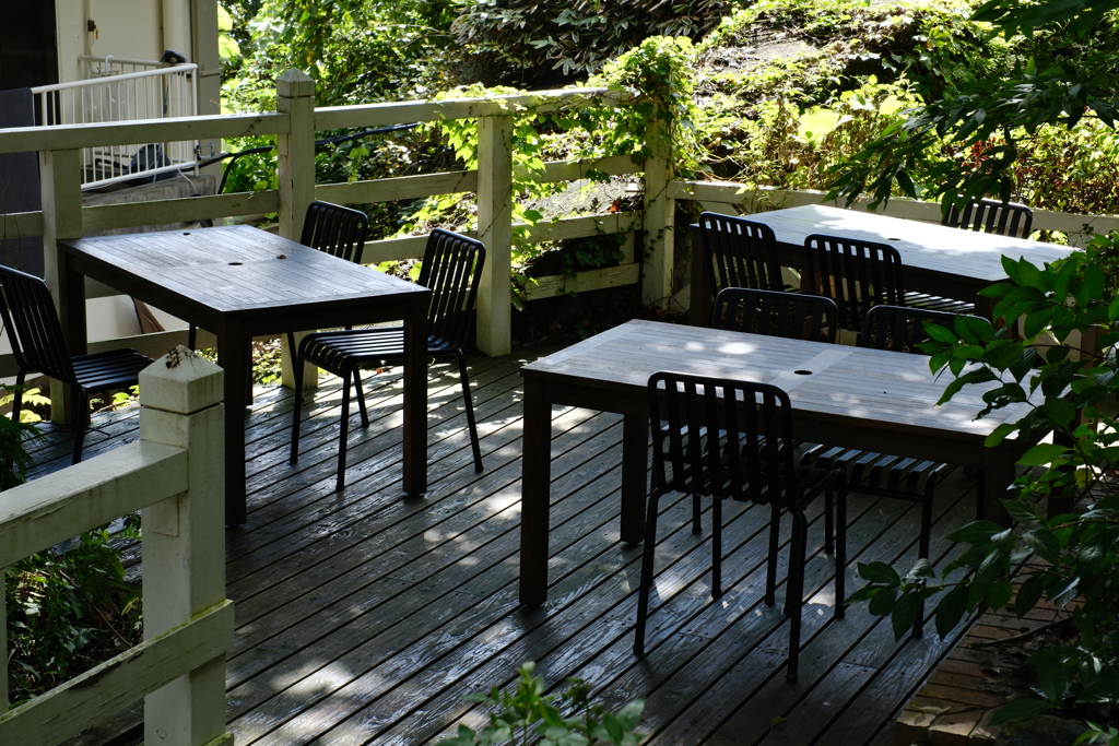 summer morning café