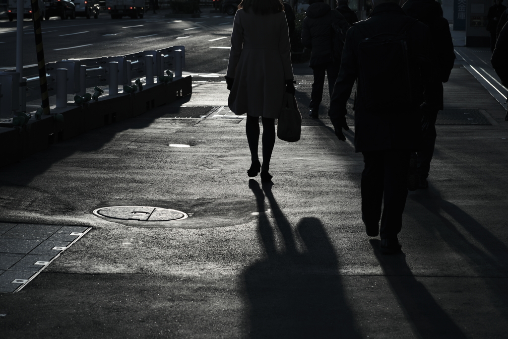 shadow on asphalt