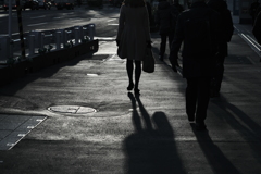 shadow on asphalt