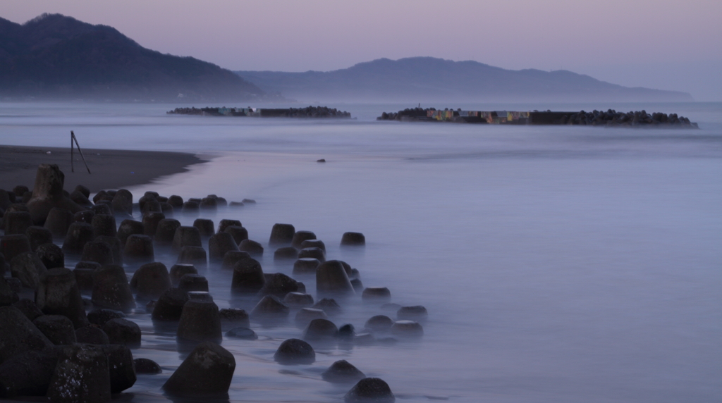 初冬の海岸