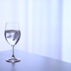 a glass of water