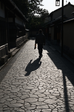 walk on cobblestones