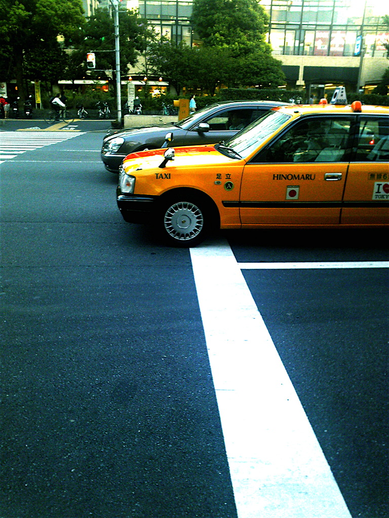 東京のタクシーと