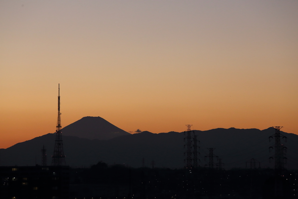 元日の夕暮れ