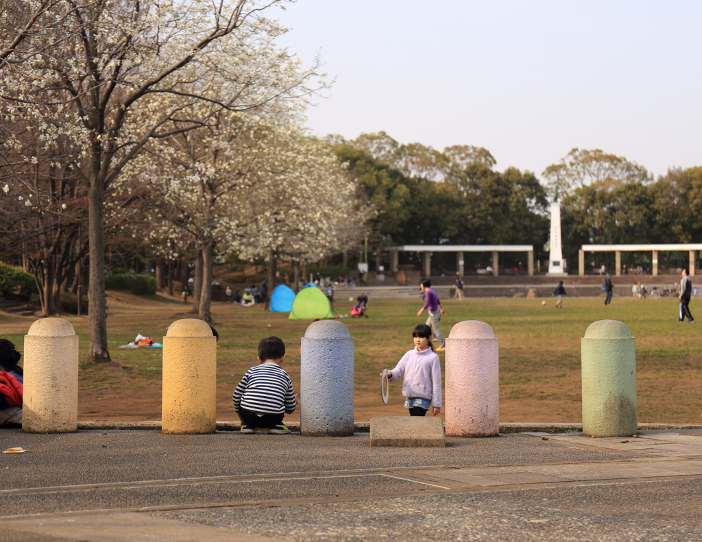 休日の公園