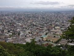 山頂から札幌市街