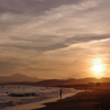 生コン夕日