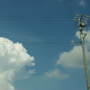 電柱と雲