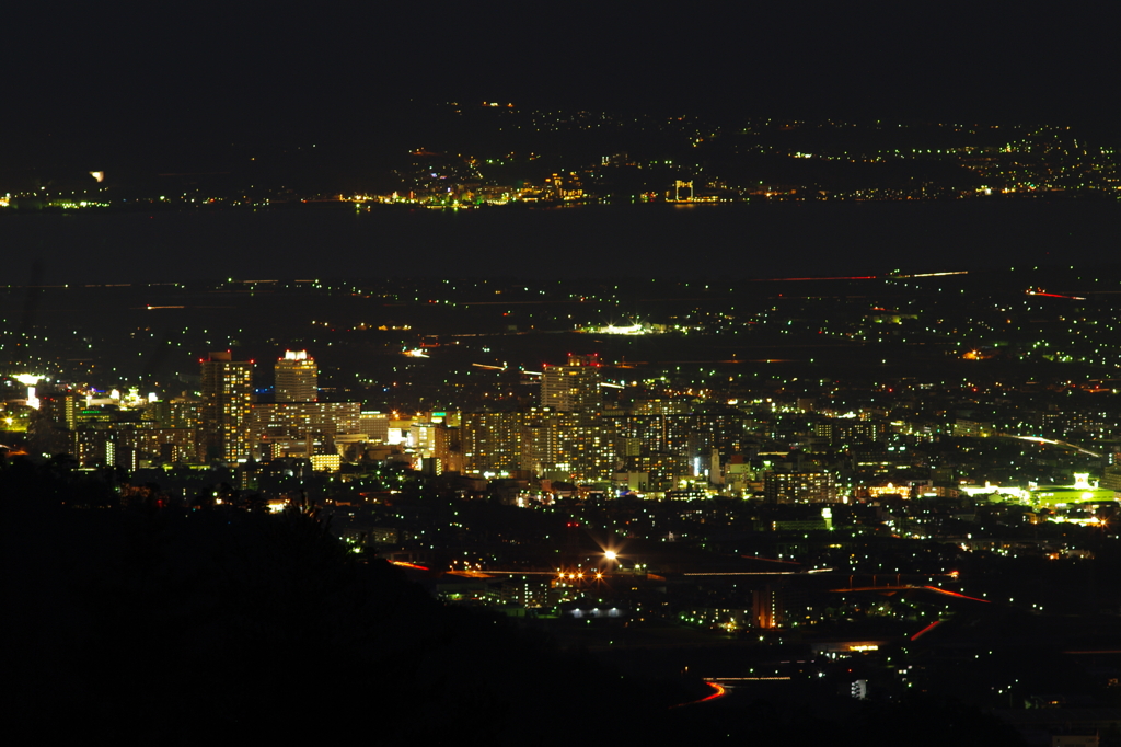 草津市の夜景