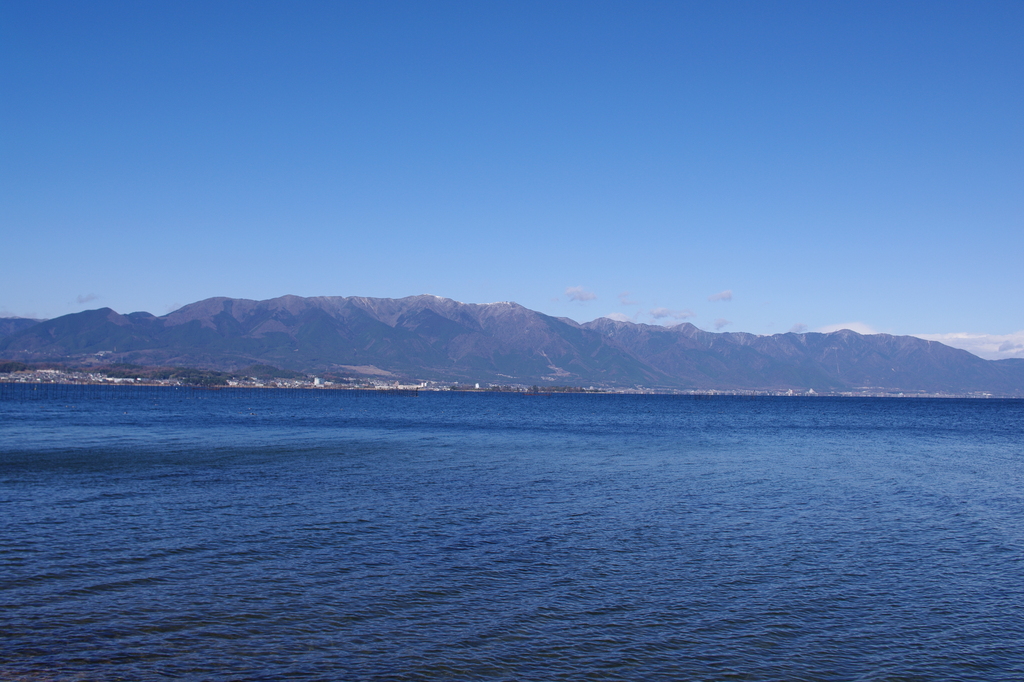 初冬の琵琶湖（湖西）
