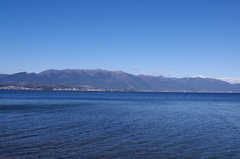 初冬の琵琶湖（湖西）