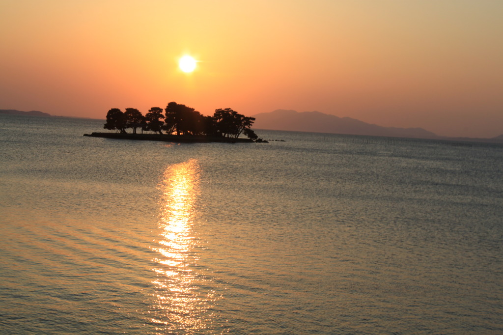 宍道湖の夕日