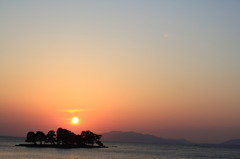 宍道湖の夕日