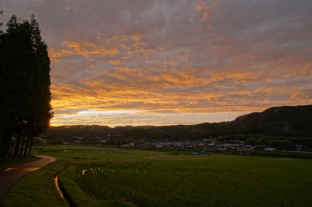 田舎の黄昏（ＨＤＲ使用）