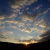夕日と共に暑さも沈め