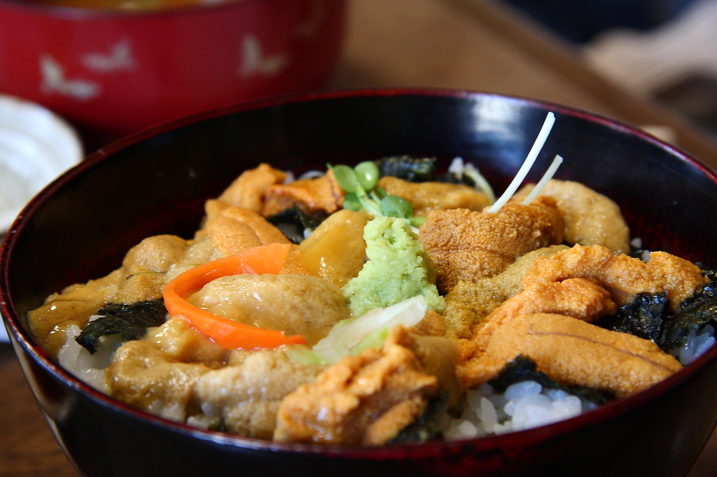 生うにのぶっかけ丼