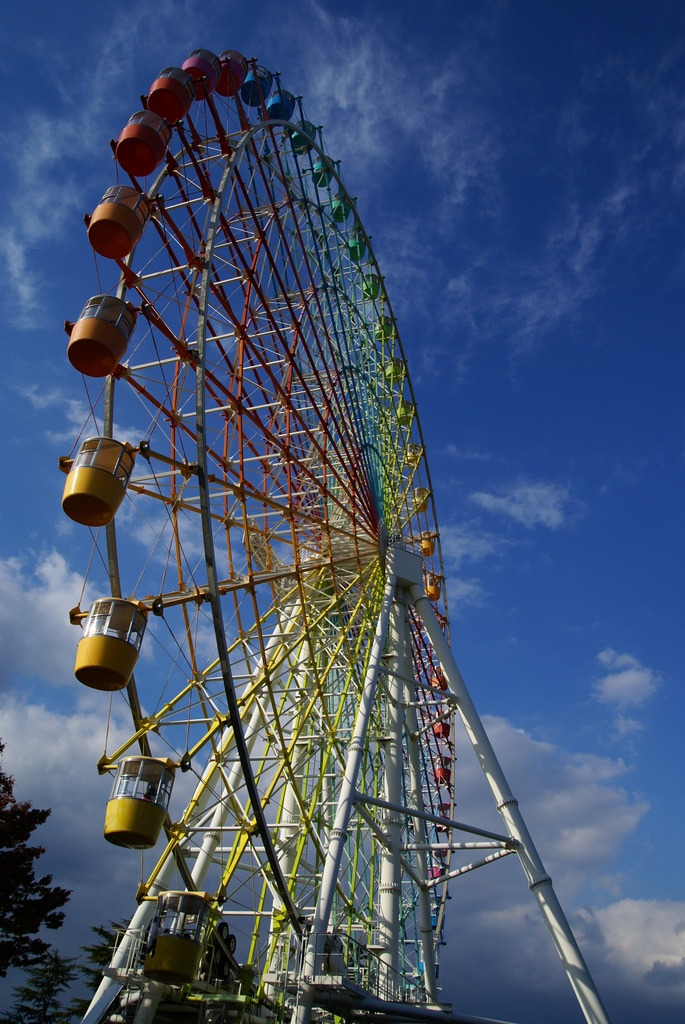 カラフルな秋空