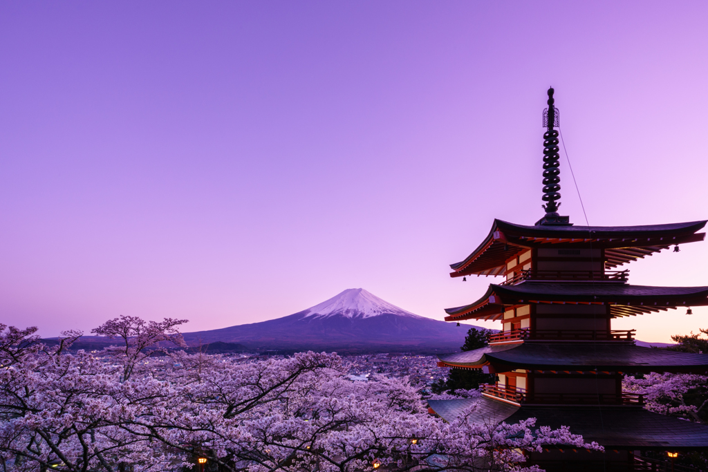 春の夕暮れ