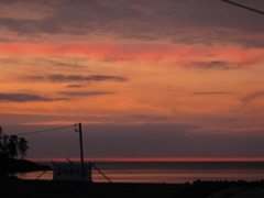 海辺の夕陽