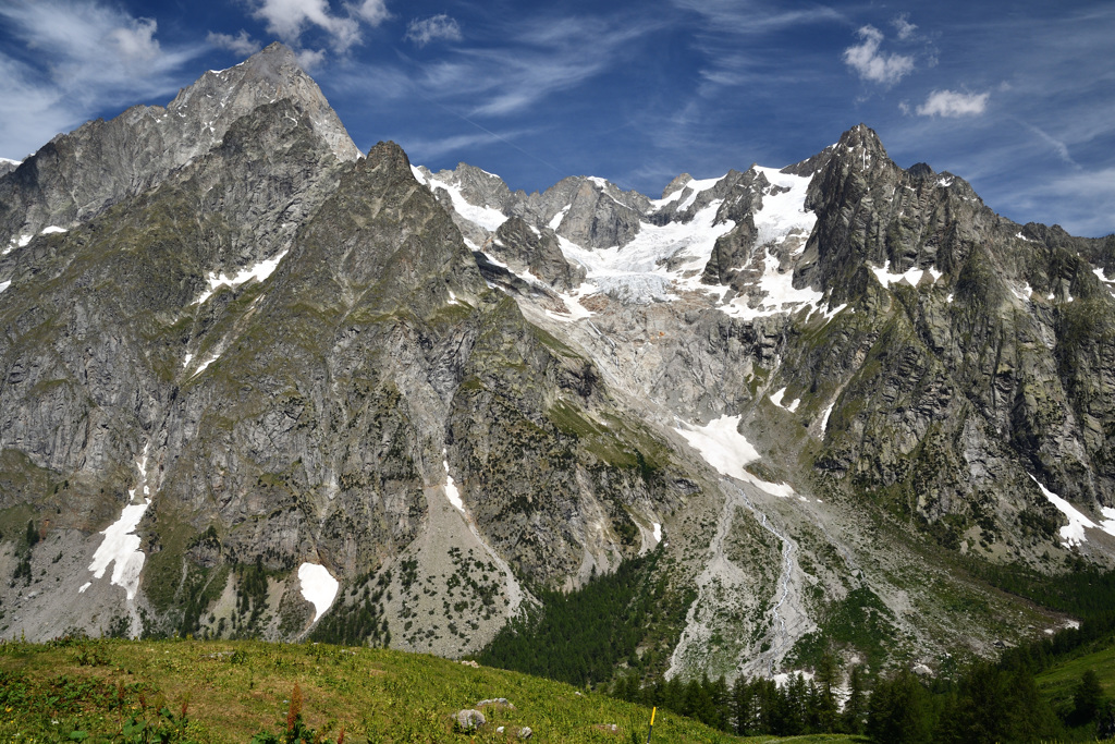 Grandes Jorasses from Italy