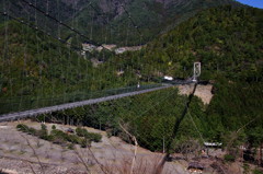 谷瀬のつり橋