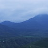 暗雲の大山方面