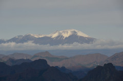 Mt. Asama which floats