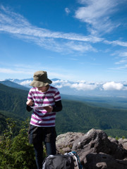 八ヶ岳の山ガールさん♪