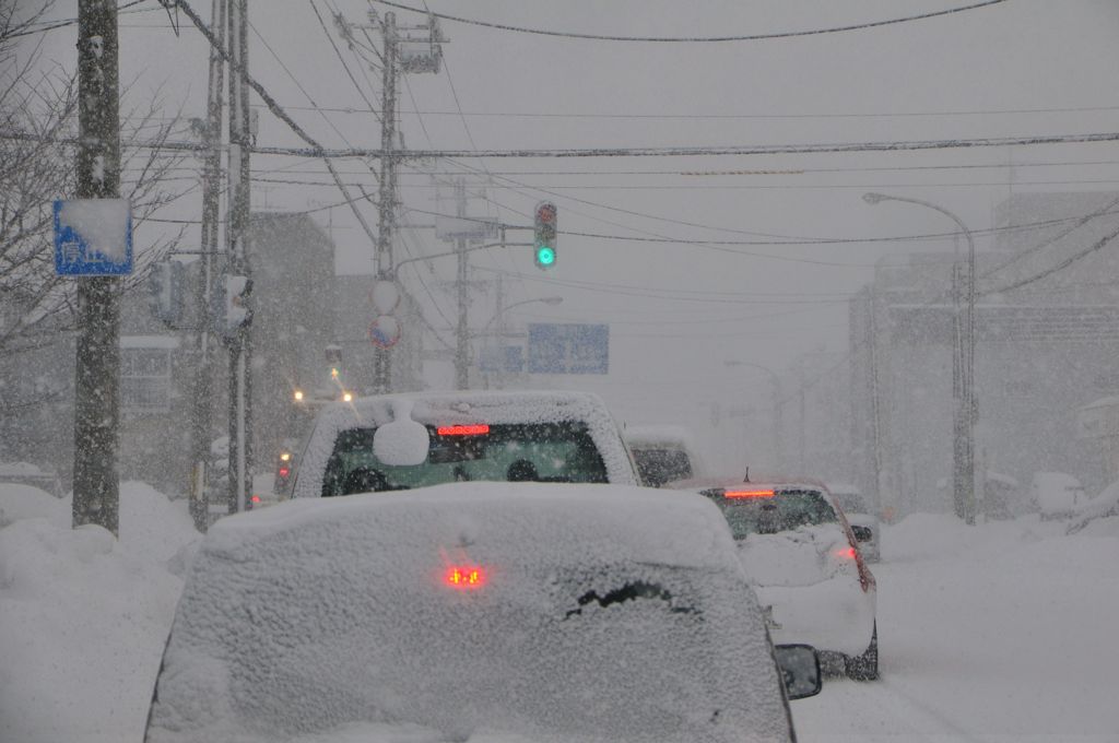 大雪の朝