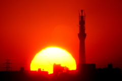 （再）スカイツリーと日の出