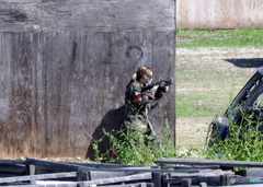 a female combatant　女戦闘員