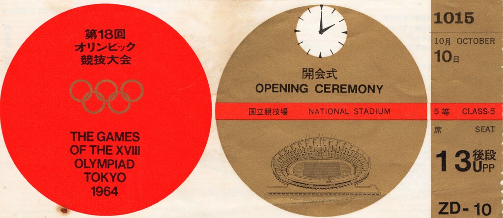 1964年10月10日　 東京五輪　開会式