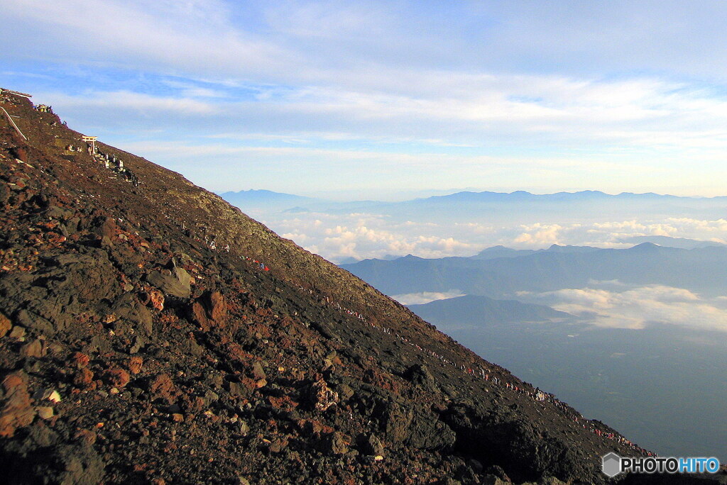 富士登山　(下山）