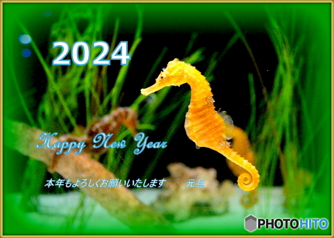 年賀状　2024年　辰年