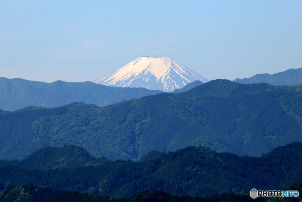 朝の富士山