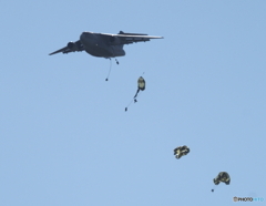 第１空挺団　C-2降下