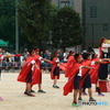 運動会　応援団　紅組