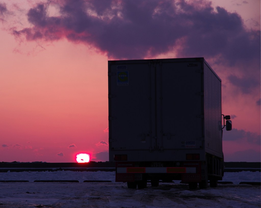 夕日のとらっく
