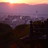 135ｍｍで写す清水の舞台と京都タワー