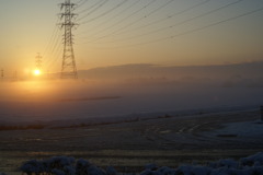 雪上がりの朝