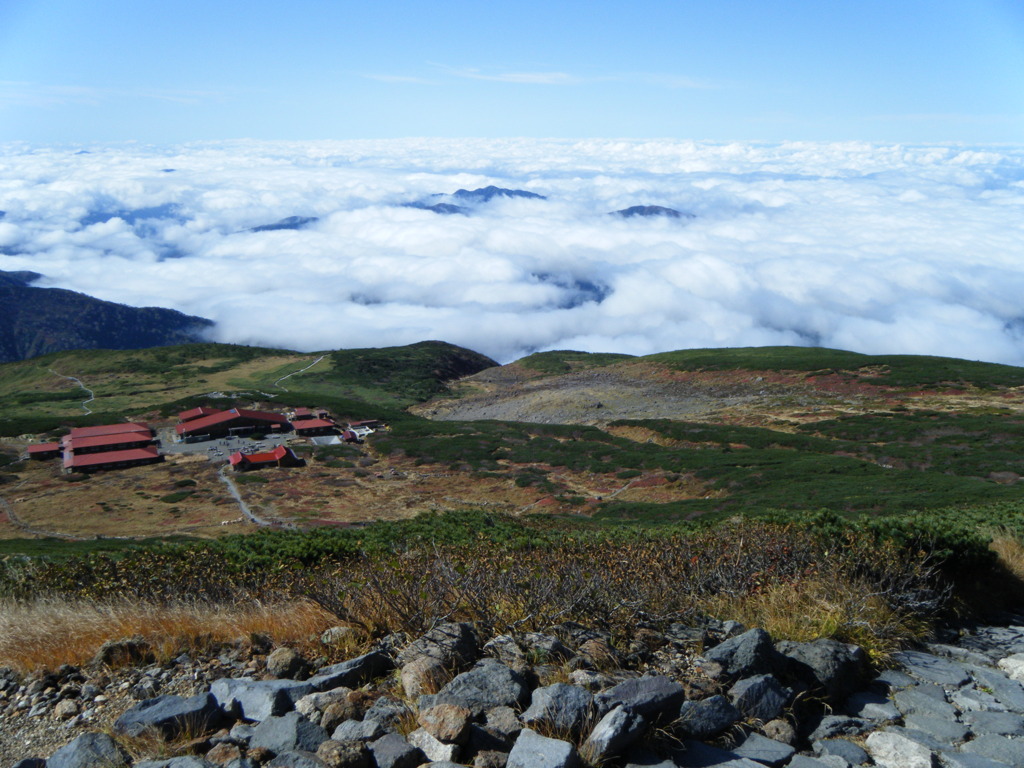 白山頂からの景色