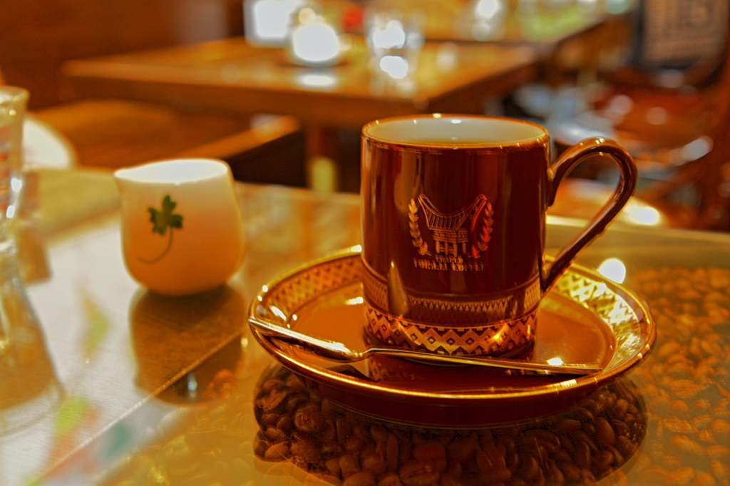 a cup of coffee