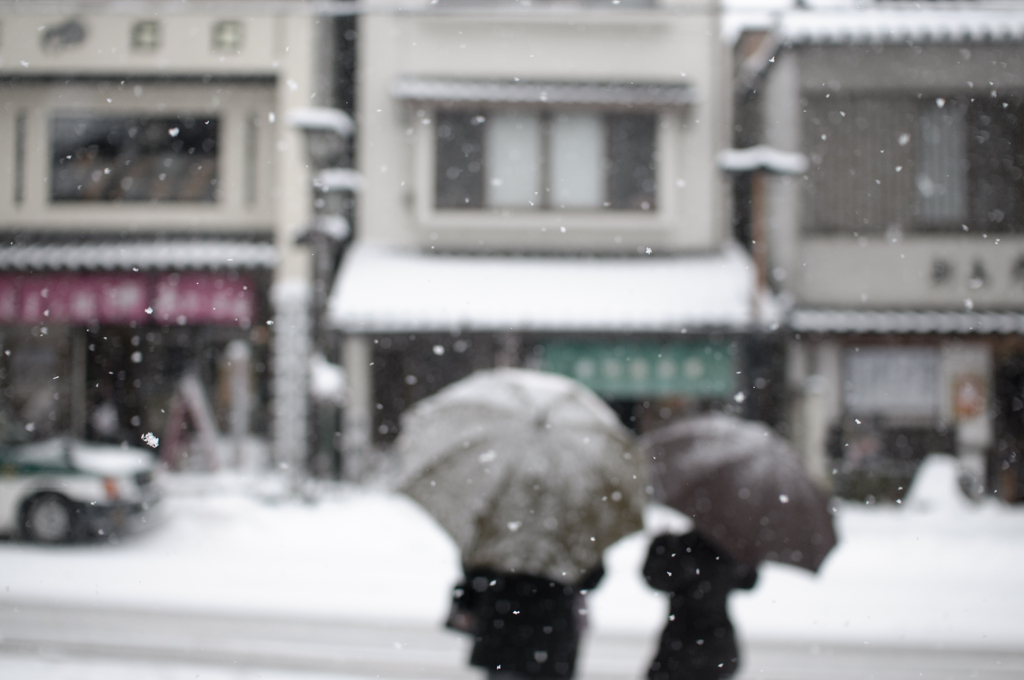 舞い散る雪