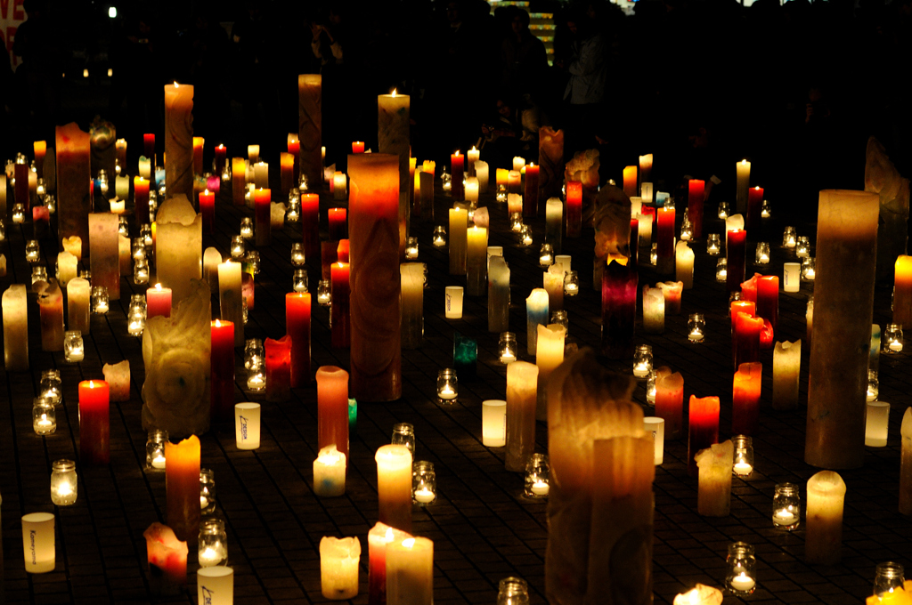 無数のcandleに囲まれて...