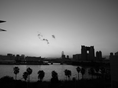 夕暮れ時の東京