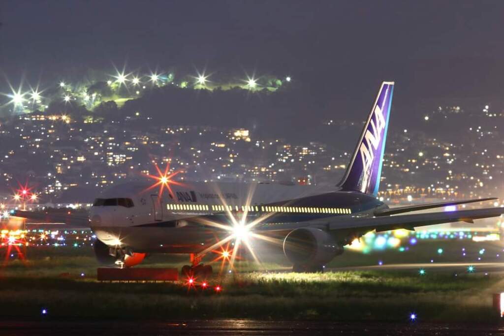 夜の千里川河川敷より