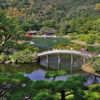 栗林公園　飛来峰より