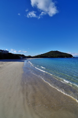 冬の御座白浜海水浴場