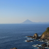 佐多岬から見える開聞岳