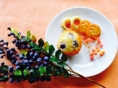 植物とお菓子